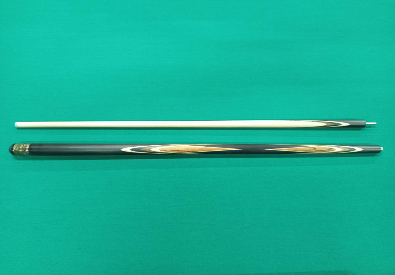 Кий Пирамида #11 Чёрный граб, зебрано.